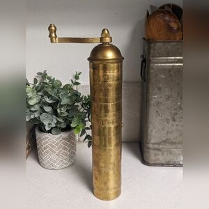 Brass coffee/pepper mill made in Greece